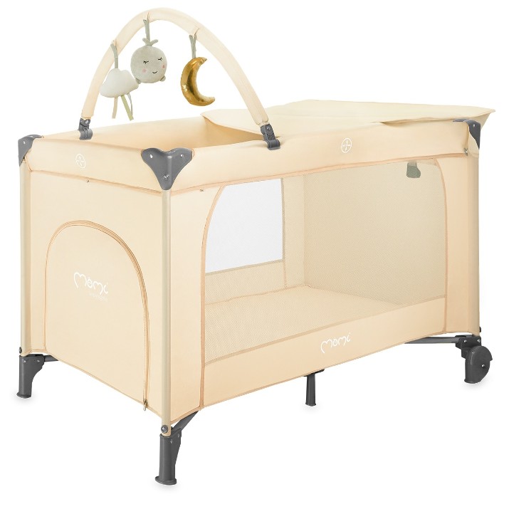Pătuț pliabil Momi Belove Plus Beige (LOZE00026)