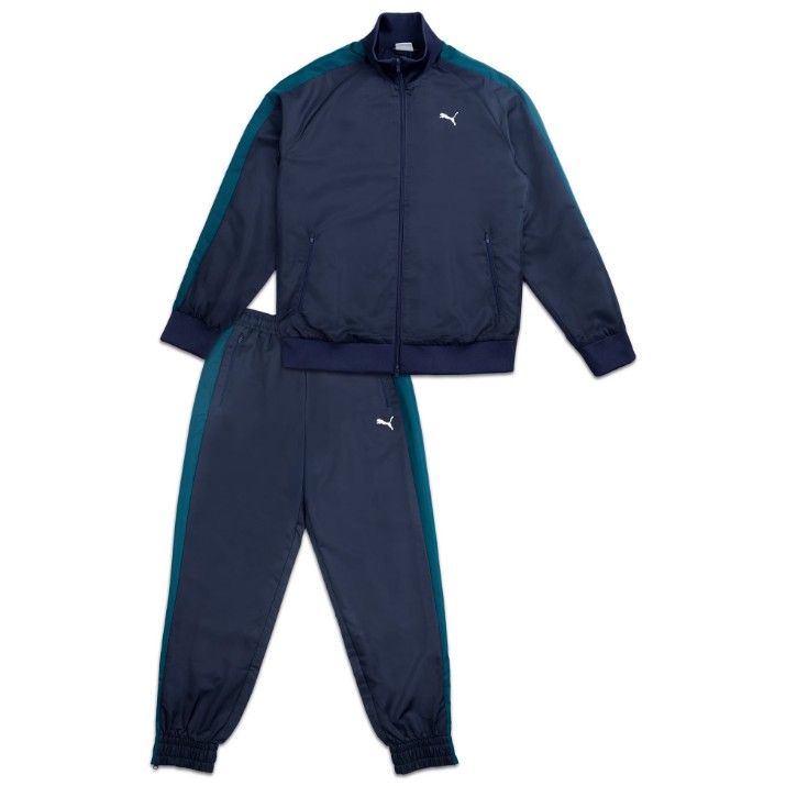 Costum sportiv pentru bărbați Puma T7 Elevated Woven Tracksuit New Navy, s.XL