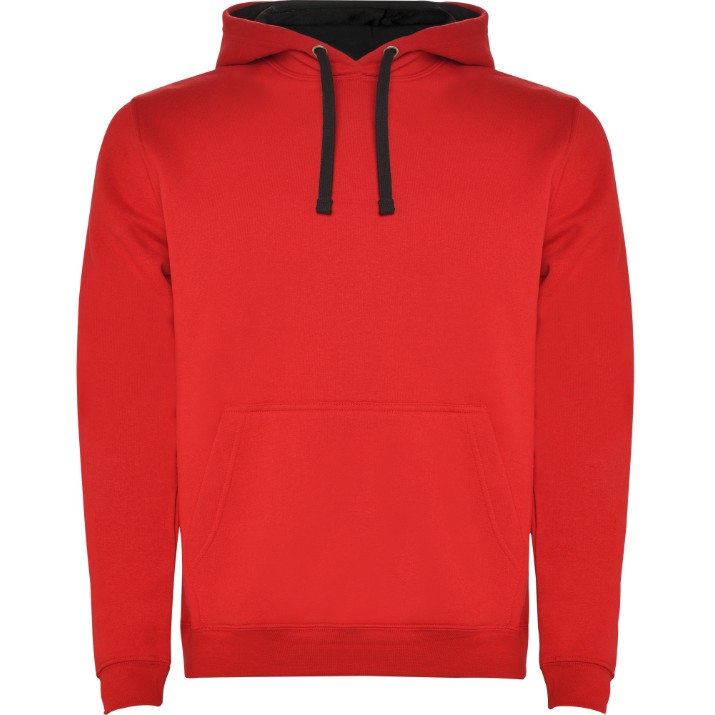 Мужская толстовка Roly Urban 1067 Red/Black, s.L