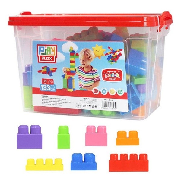 Set de construcție Play Toys Play Blox 133pcs Shiny (8699067003134)