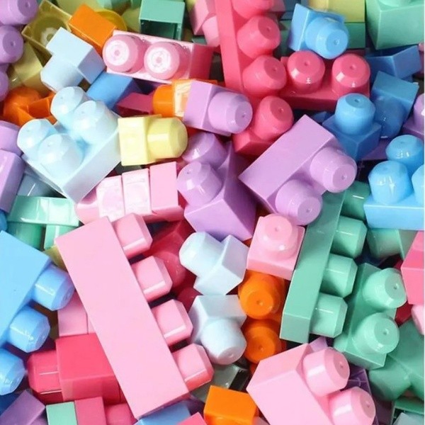 Set de construcție Play Toys Play Blox 56pcs Pastel (8699067003066)