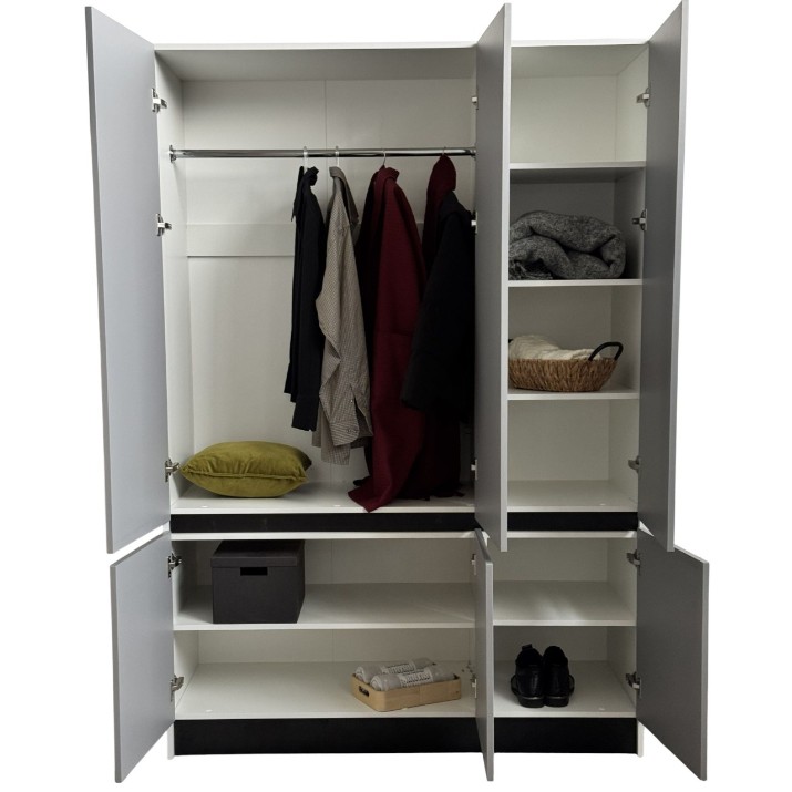 Шкаф Fabrik Home Basic 1400 Grey/White