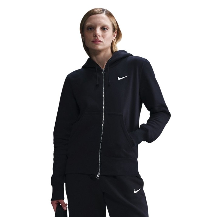 Женская толстовка Nike W Nsw Phnx Flc Std Fz Black/Sail, s.S
