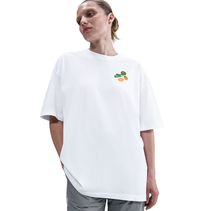 Женская футболка Nike W Nsw Os Ss Fruit Spd White, s.M