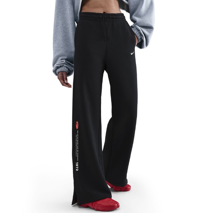 Женские спортивные штаны Nike W Nsw Classic+ Wide Leg Spd Black/Sail, s.XL