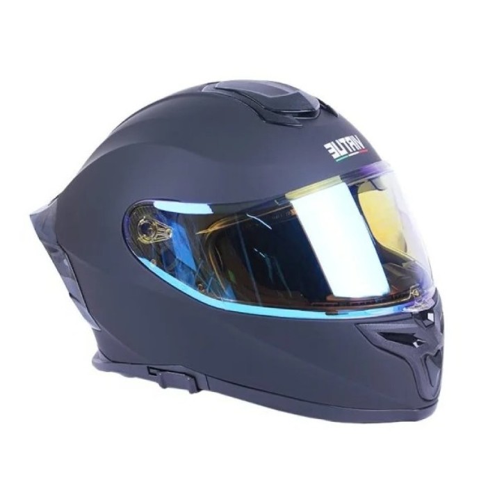 Мотошлем Virtue MD820-1 Matt Black/Blue Chameleon, s.ХS