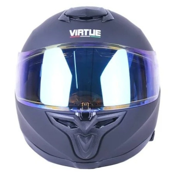 Мотошлем Virtue MD820-1 Matt Black/Blue Chameleon, s.ХS