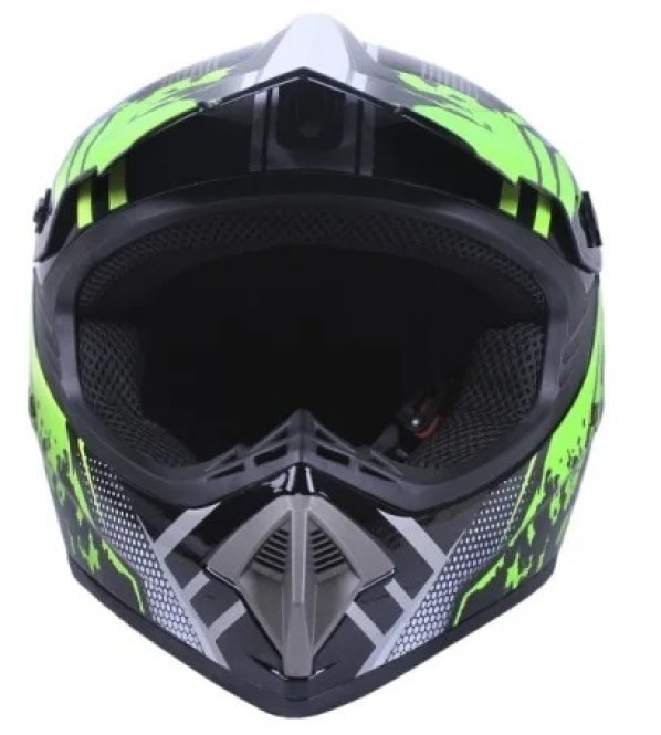 Cască pentru motocicletă Virtue MD905 Black/Light Green, s.М