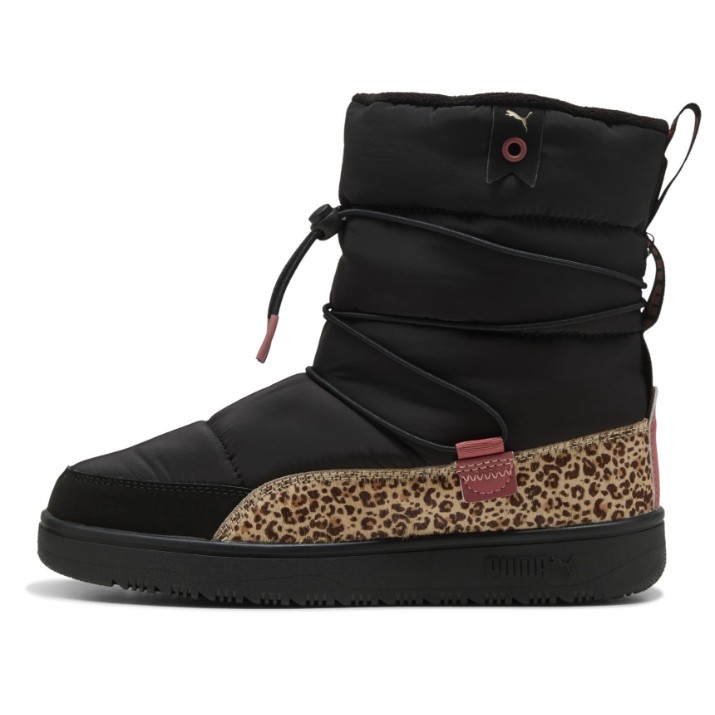 Ботинки женские Puma Snowbae Wns Animal FLair Puma Black/Toasted Almond, s.38.5
