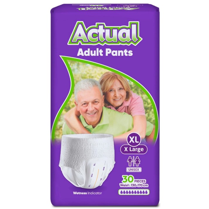 Трусы-подгузники для взрослых Actual Double XL 30pcs