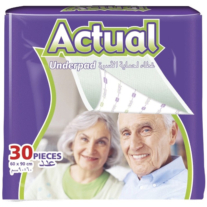 Гигиеническая пеленка Actual Underpad 60x90cm 30pcs