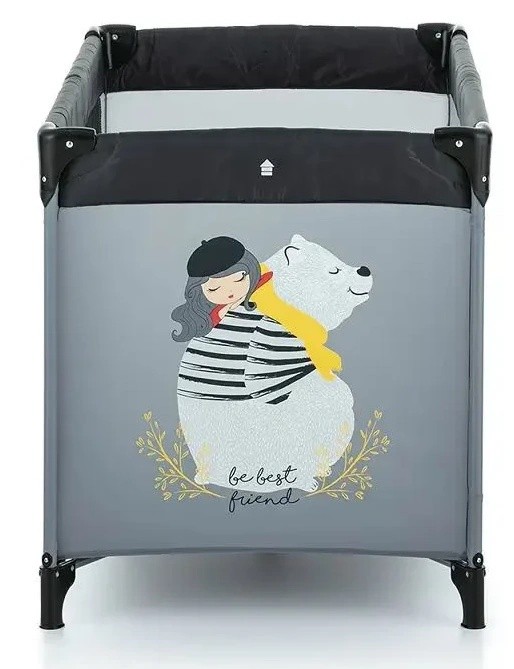 Манеж Petite&Mars Nyja Teddy Friend Coal​ (923463)