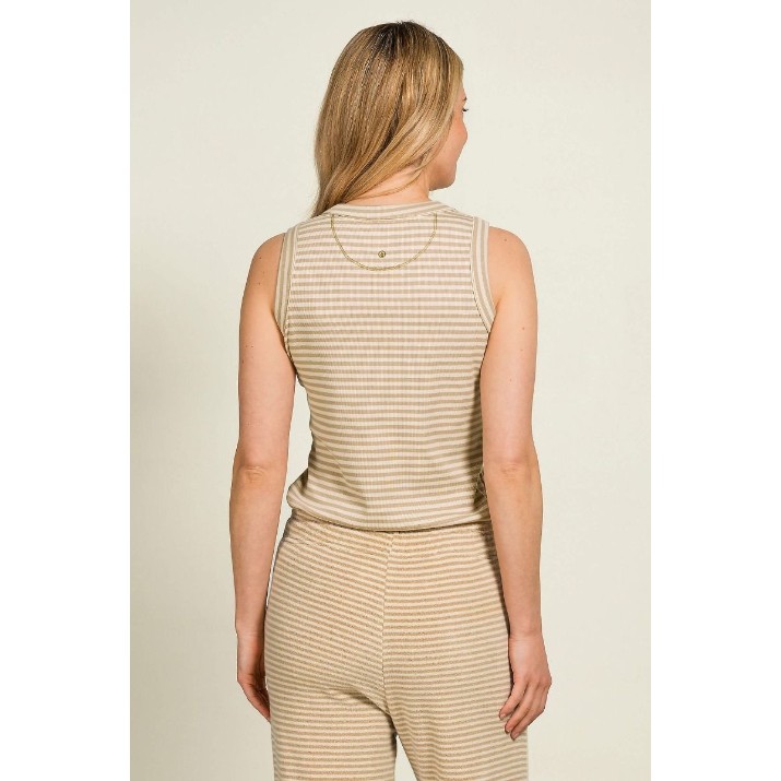 Женская майка Pip Studio Trinity Little Sumo Stripe Sand, s.S (51.513.218)