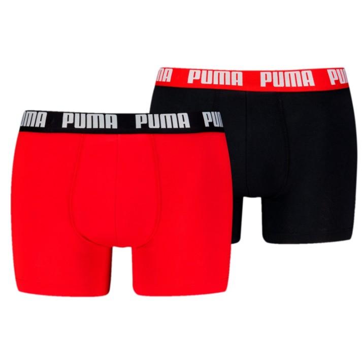 Мужские трусы Puma Men Everyday Basic Boxers 2P Orange/Black, s.S