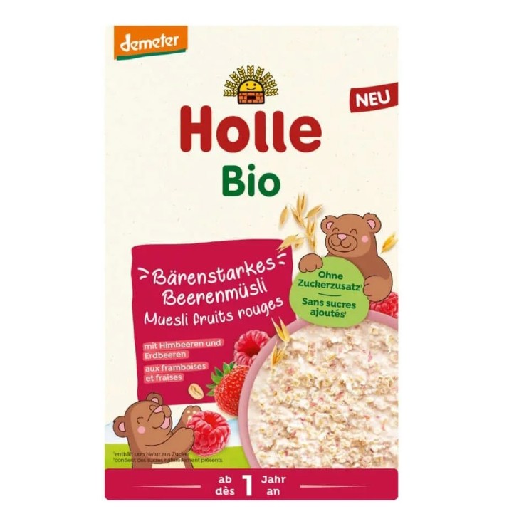 Terci pentru bebeluși Holle Bio Organic Muesli Berry 200g