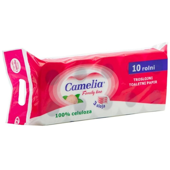 Туалетная бумага Camelia Family 3 plies 10 rolls