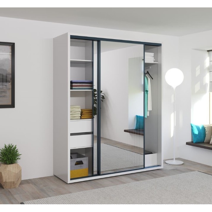 Шкаф-купе Bayro Parma 1800x2250x600 White (606508)
