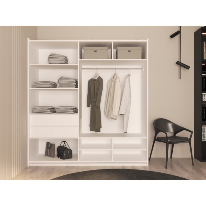 Шкаф-купе Bayro Top Line Napoli 2000x2300x580 White (604787)