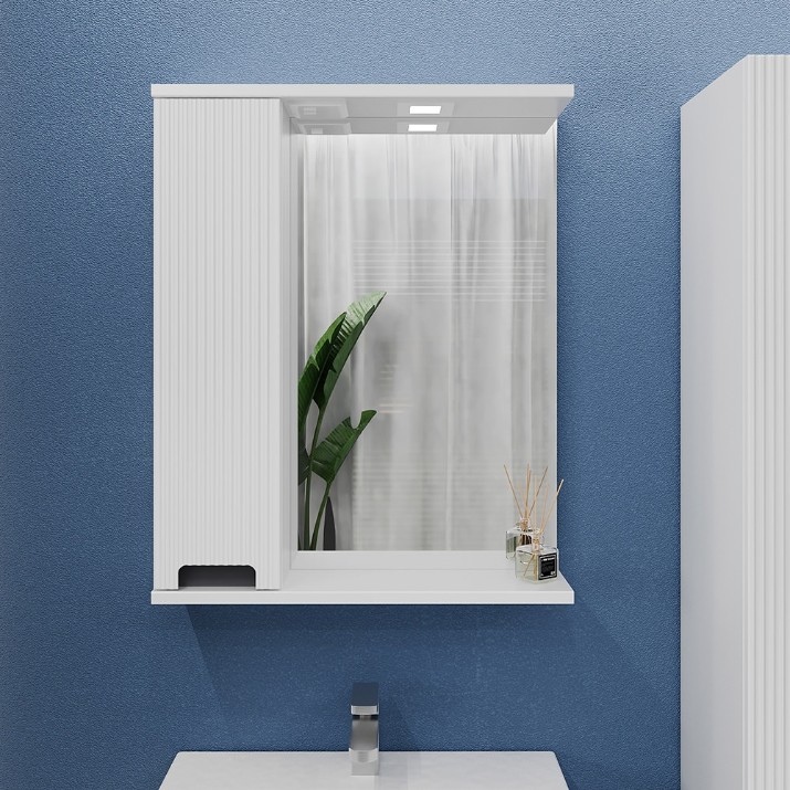 Dulap cu oglindă Bayro Portis 600x750 L (121479)