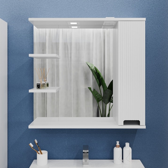 Dulap cu oglindă Bayro Positano 800x750 R (121481)