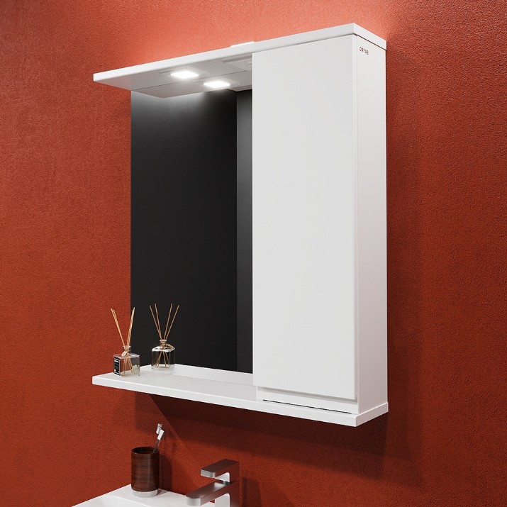 Dulap cu oglindă Bayro Studio 700x750 R (121571)