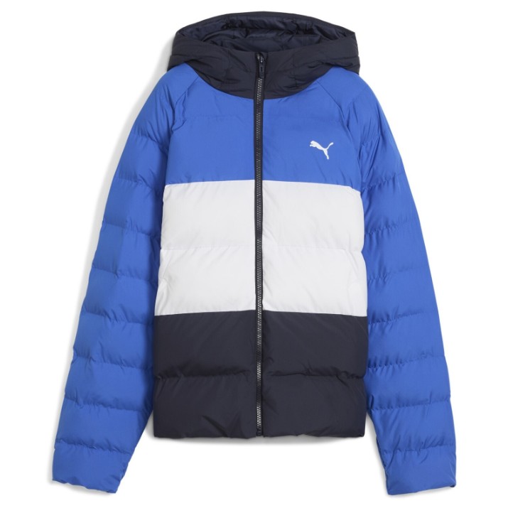 Geacă pentru copii Puma Synthetic Hooded Puffer Mountain Blue, s.128
