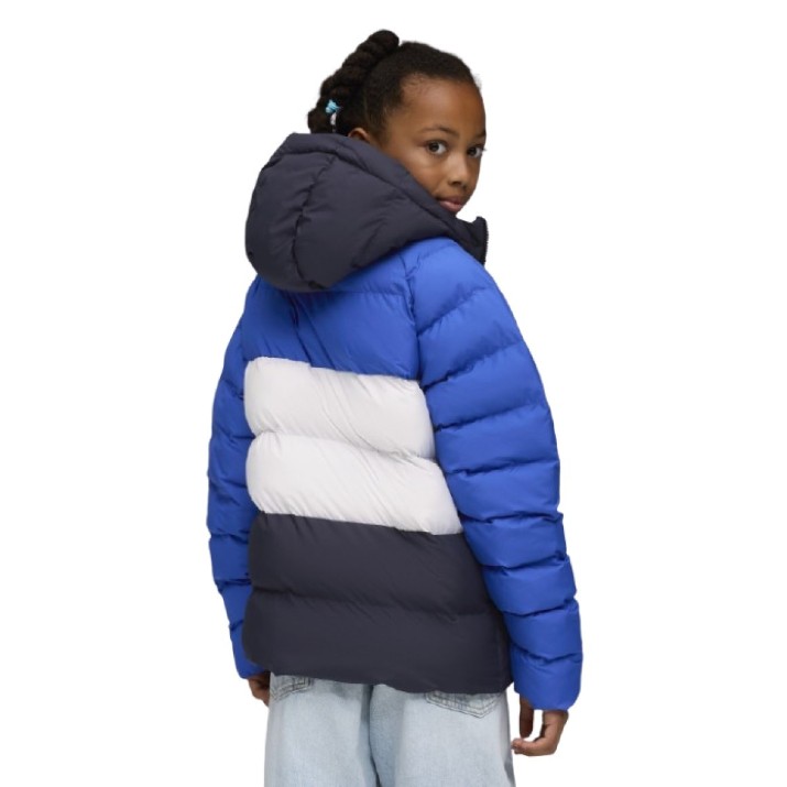 Geacă pentru copii Puma Synthetic Hooded Puffer Mountain Blue, s.128