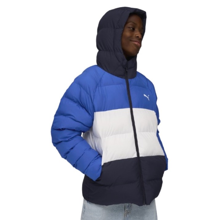 Geacă pentru copii Puma Synthetic Hooded Puffer Mountain Blue, s.164