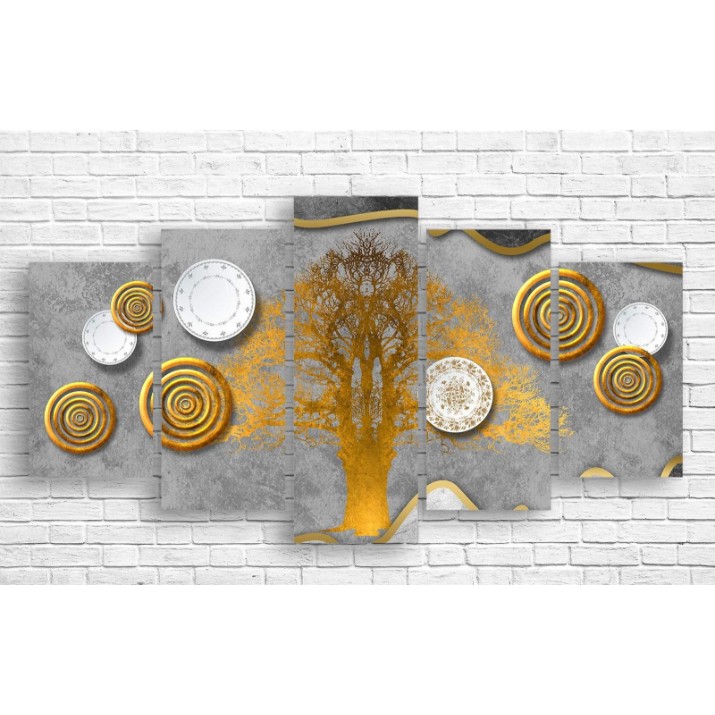 Pictură ArtDesign Golden abstraction 150x80cm (A-10252)