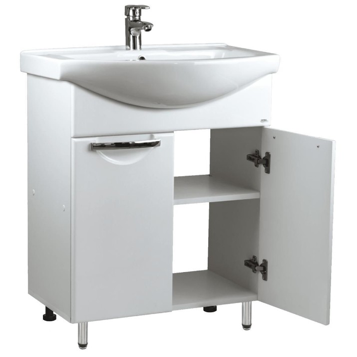 Шкаф с умывальником Mashtab Delfin 2 Basic 11556 White 50cm