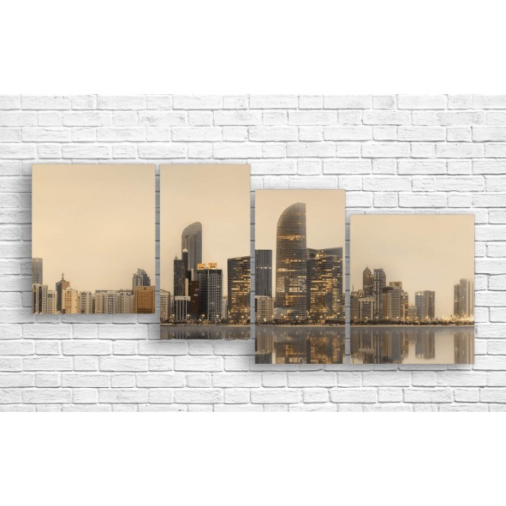 Картина ArtDesign Image of a city in a river 161x80cm (B-10184)