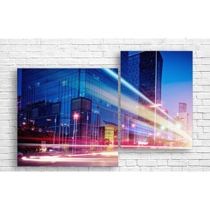 Pictură ArtDesign Architecture of the night city 121x80cm (B-10212)