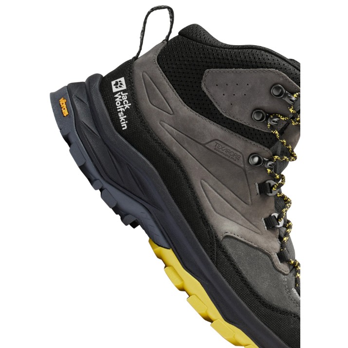 Ботинки мужские Jack Wolfskin Cyrox Texapore Mid M Slate, s.43