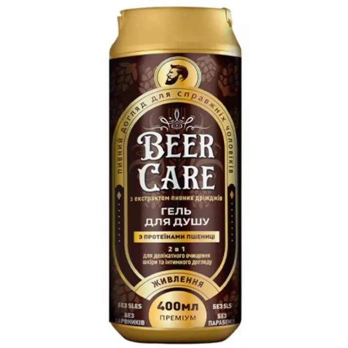 Gel de duș Beer Care 2în1 Nutriție cu proteine din grâu 400ml