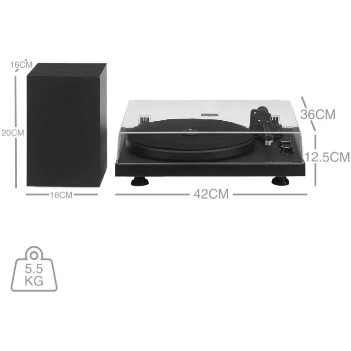 Виниловый проигрыватель Crosley C62C-BK4