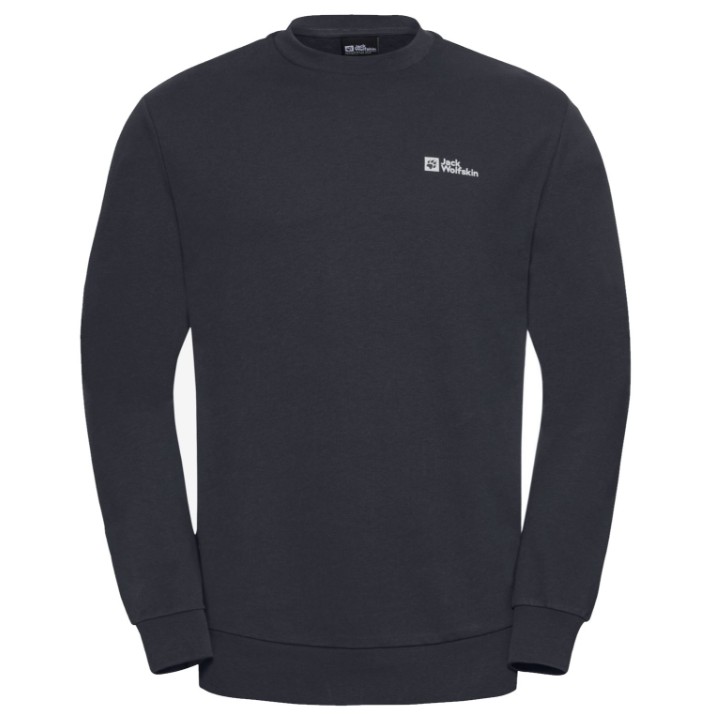 Hanorac pentru bărbați Jack Wolfskin Essential Crewneck M Dark Navy, s.L