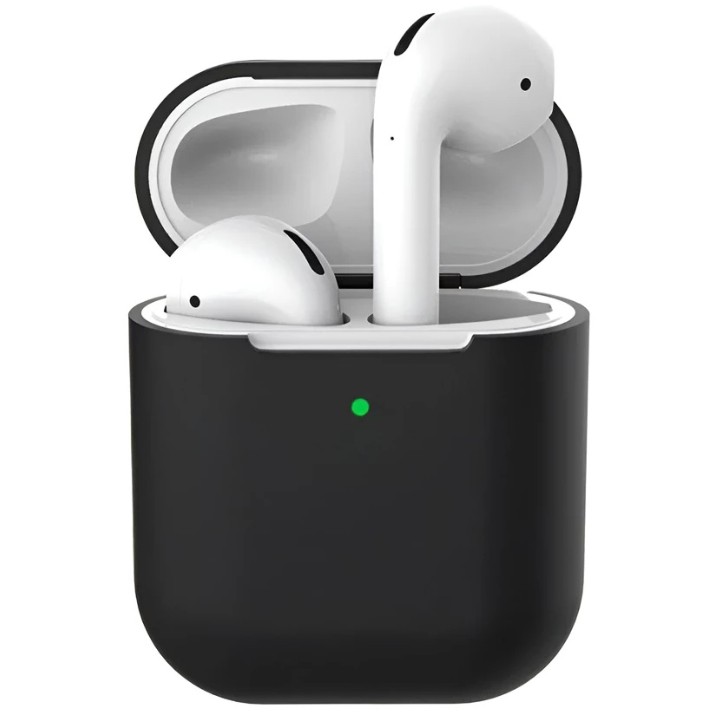 Husă pentru căști Helment Case Silicone AirPods 2 Black (AIRPOD2BK)