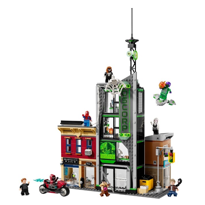 Set de construcție Lego Marvel: Spider-Men vs Oscorp (76324)