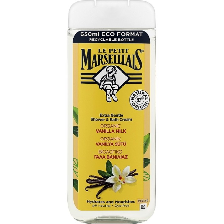 Гель для душа Le Petit Marseillais Vanilla Milk 650ml