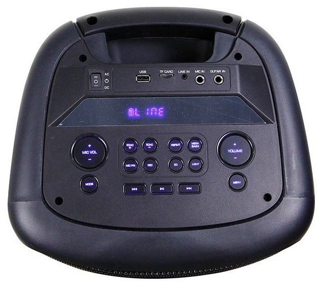 Boxă portabilă Eden ED-1006 with 2 Wireless Microphones Black