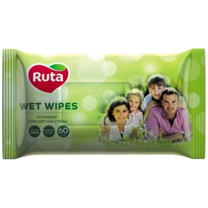 Влажные салфетки Ruta Selecta 60pcs