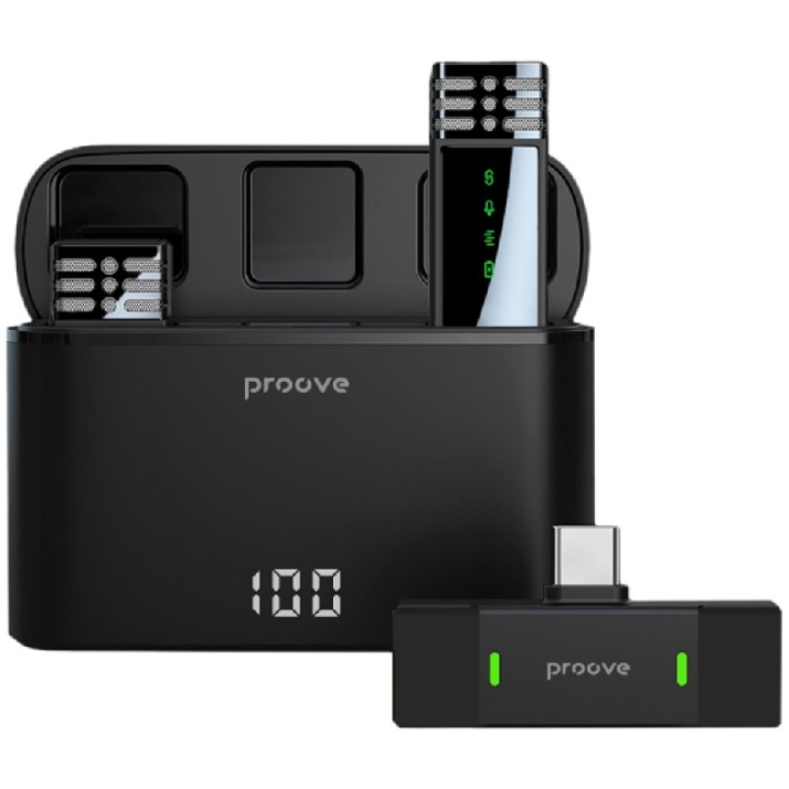 Микрофон Proove Record Type-C 2mic Black