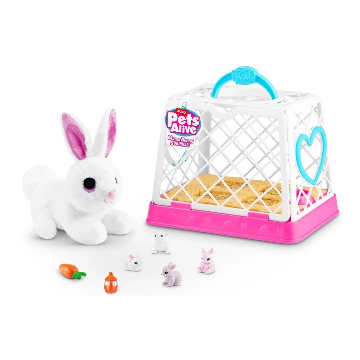 Мягкая игрушка Pets and Robo Alive Pets Alive Mama Bunny Baby (9554)