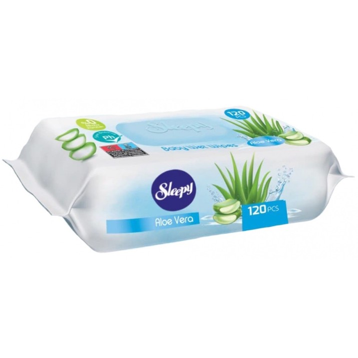 Влажные салфетки Sleepy Aloe Vera 120pcs