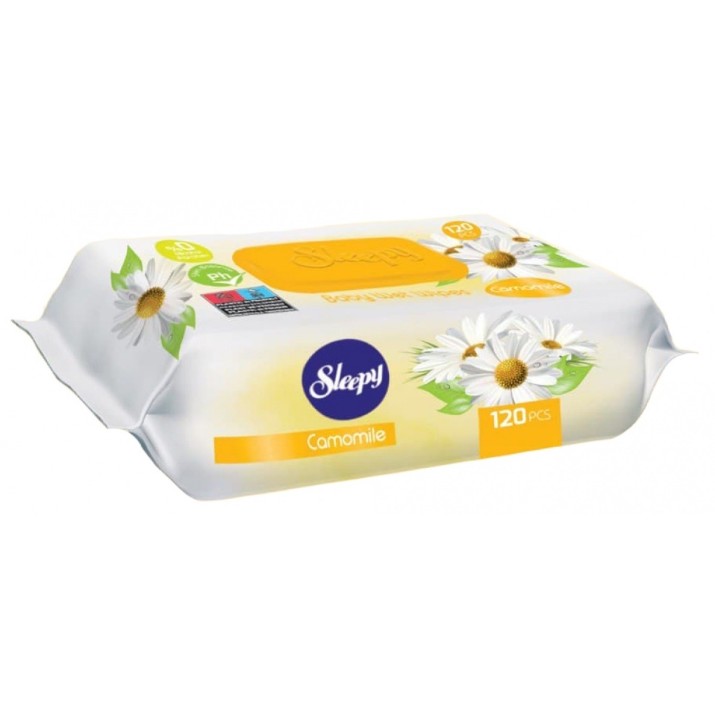 Влажные салфетки Sleepy Camomile 120pcs