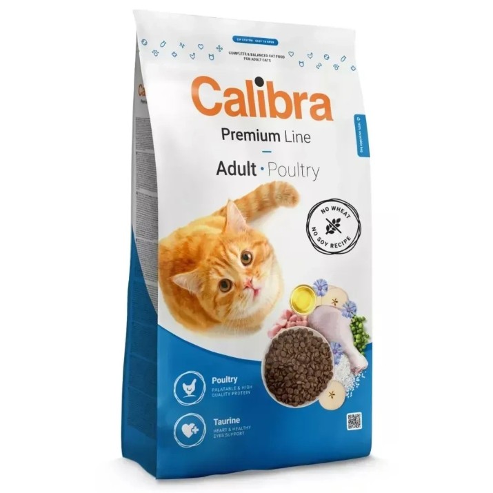 Сухой корм для кошек Calibra Premium Line Adult Poultry 10kg