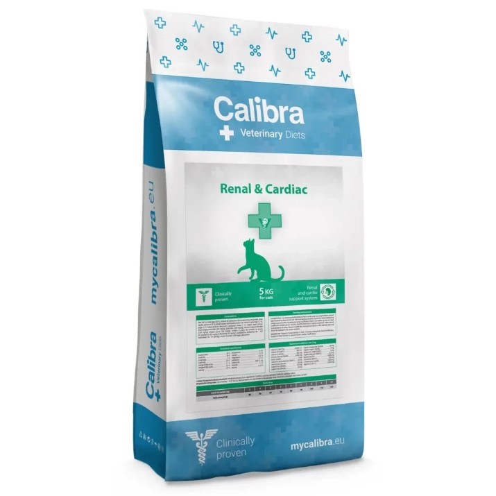 Сухой корм для кошек Calibra Veterinary Diets Renal & Cardiac 5kg