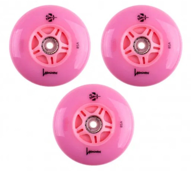 Колёса для роликовых коньков Luminous 3pcs (LUWL-LU110-FL-PK)