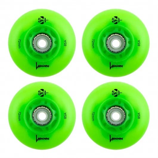 Колёса для роликовых коньков Luminous 4pcs (LUWL-LU72-GR-AP-GW)