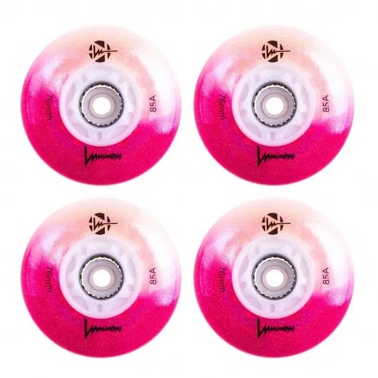 Колёса для роликовых коньков Luminous 4pcs (LUWL-LU76-CC-WH)